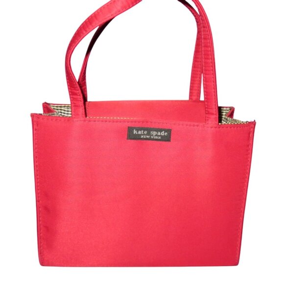 KATE SPADE original vintage Sam Red nylon Mini Box Bag - Picture 1 of 12